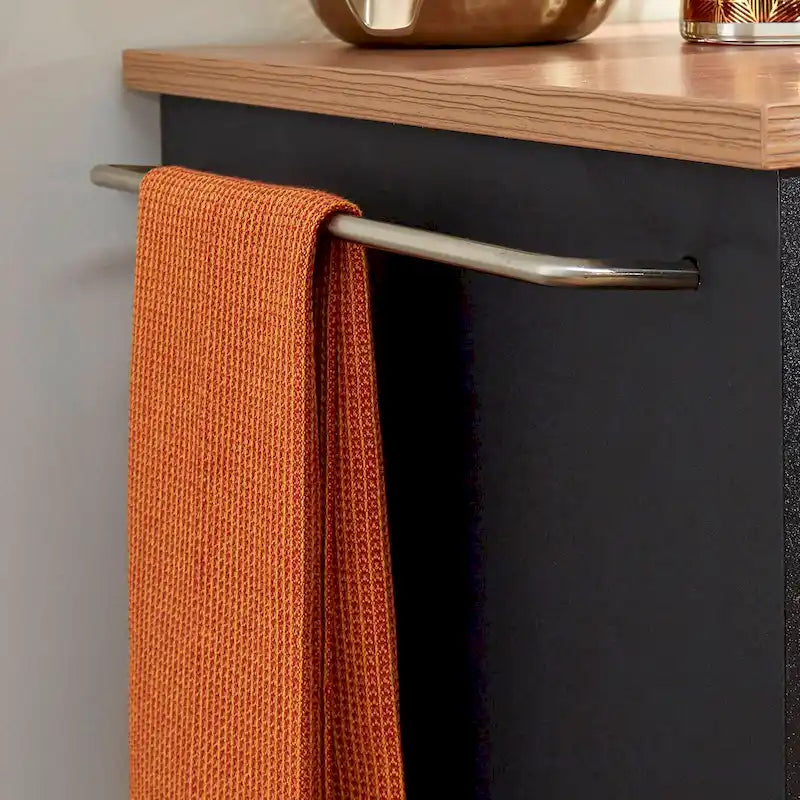 Dessertes de cuisine en bois noir - 51 x 19 x 36