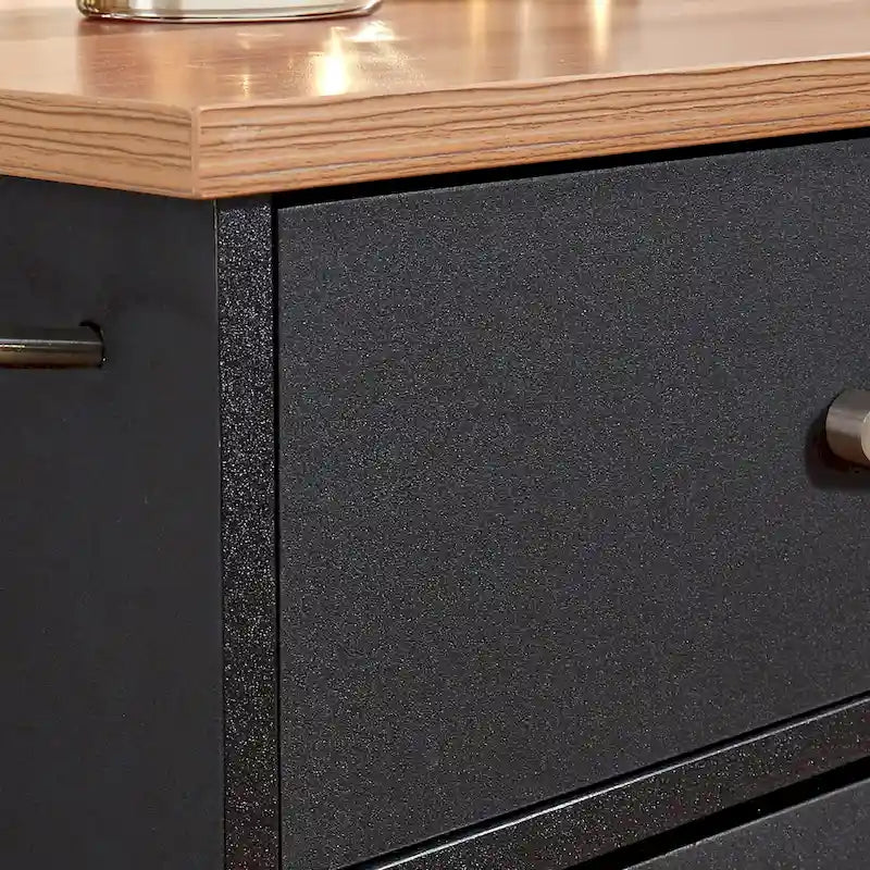 Dessertes de cuisine en bois noir - 51 x 19 x 36