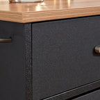 Dessertes de cuisine en bois noir - 51 x 19 x 36