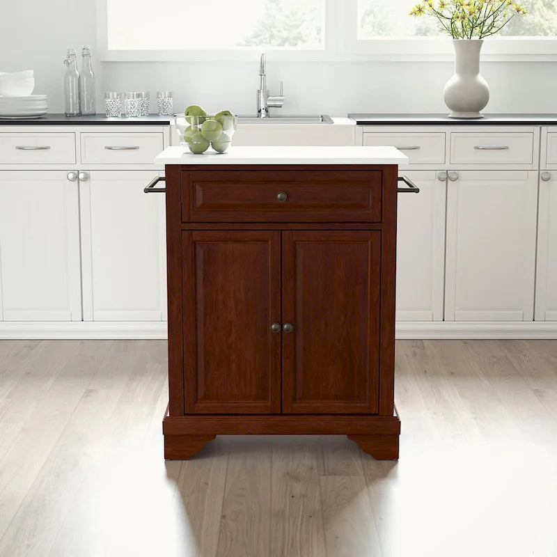 Crosley Lafayette Granite Top Portable Kitchen Island/Cart - 31W x 18D x 35.5H