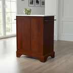 Îlot de cuisine/Chariot portable avec dessus en granit - 31 larg. x 18 prof. x 35,5 haut.