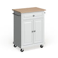 Dessus de comptoir en bois compact pour chariot de cuisine - 31 larg. x 18 prof. x 35,5 haut.