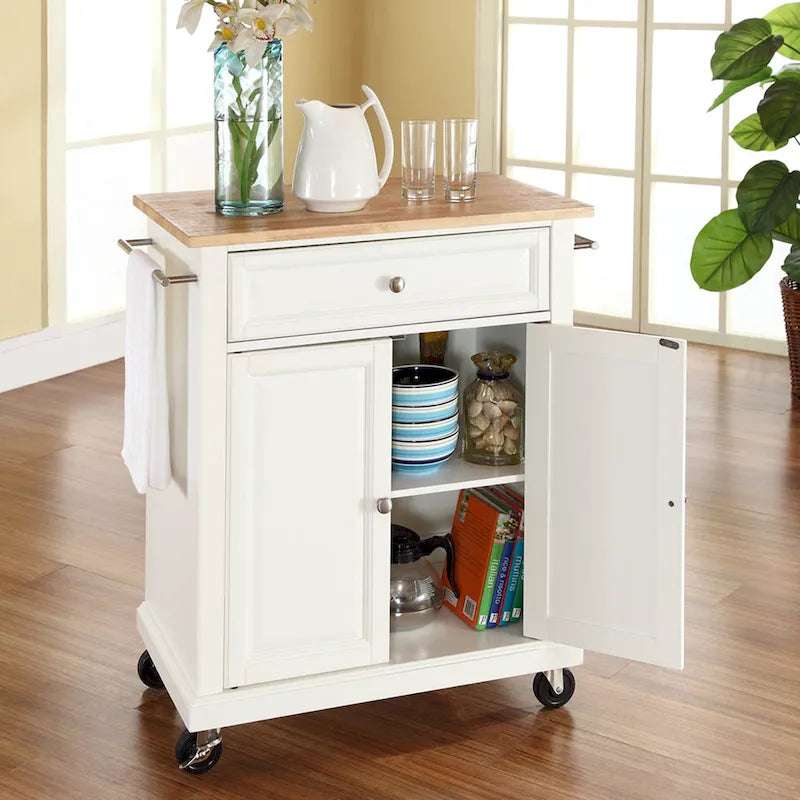 Dessus de comptoir en bois compact pour chariot de cuisine - 31 larg. x 18 prof. x 35,5 haut.