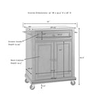Dessus de comptoir en bois compact pour chariot de cuisine - 31 larg. x 18 prof. x 35,5 haut.