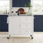 Îlot/Chariot de cuisine avec plateau en granit - 18,13p x 42,13L x 37,5H