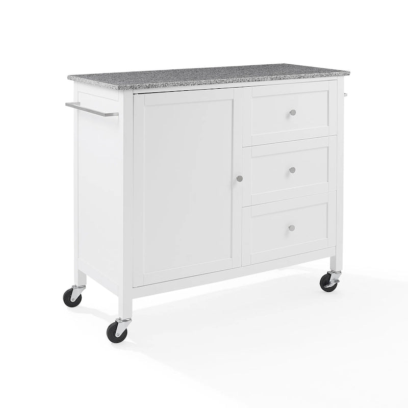 Îlot/Chariot de cuisine avec plateau en granit - 18,13p x 42,13L x 37,5H