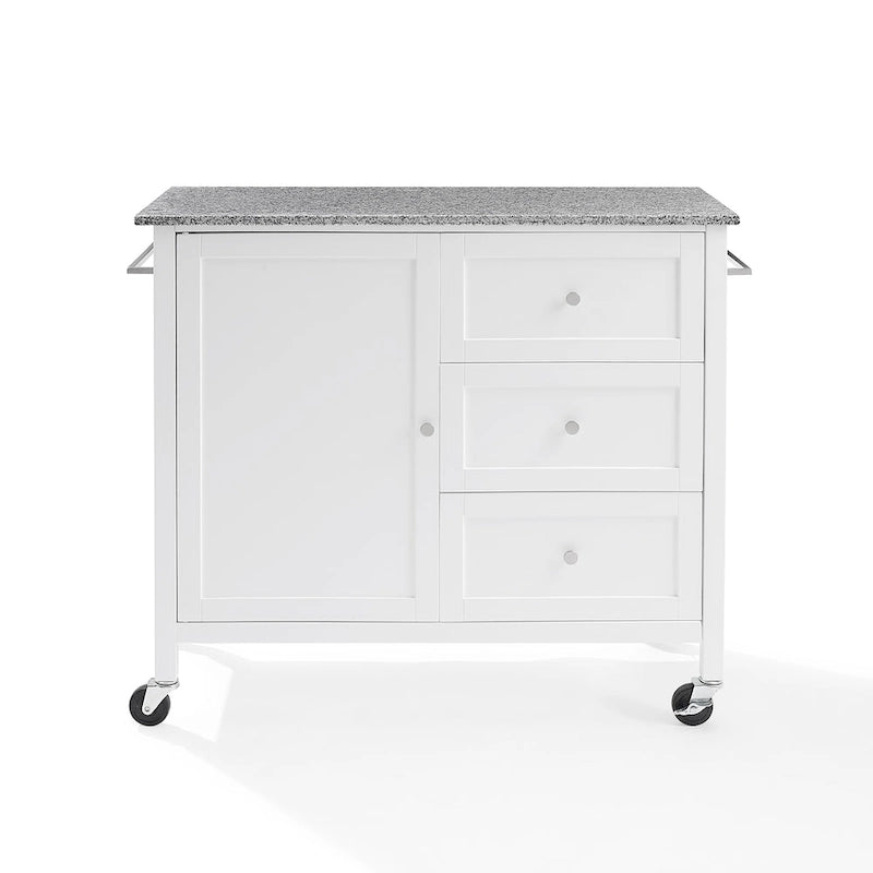 Îlot/Chariot de cuisine avec plateau en granit - 18,13p x 42,13L x 37,5H