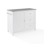 Îlot/Chariot de cuisine avec plateau en granit - 18,13p x 42,13L x 37,5H