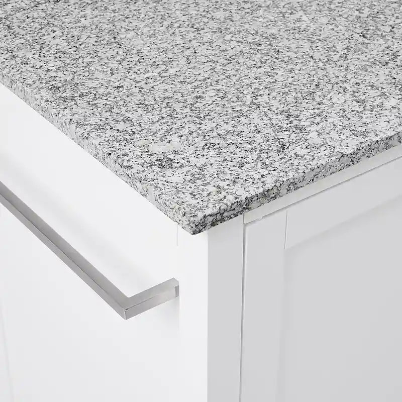 Îlot/Chariot de cuisine avec plateau en granit - 18,13p x 42,13L x 37,5H