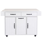 Îlot de cuisine avec meuble de rangement pour poubelle