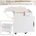 Îlot de cuisine avec meuble de rangement pour poubelle