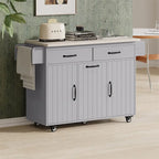 Îlot de cuisine avec meuble de rangement pour poubelle