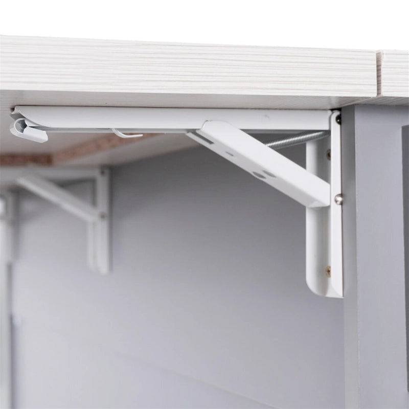 Îlot de cuisine avec meuble de rangement pour poubelle