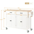 Finition îlot de cuisine avec chariot de cuisine à plateau en bois