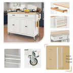 Finition îlot de cuisine avec chariot de cuisine à plateau en bois