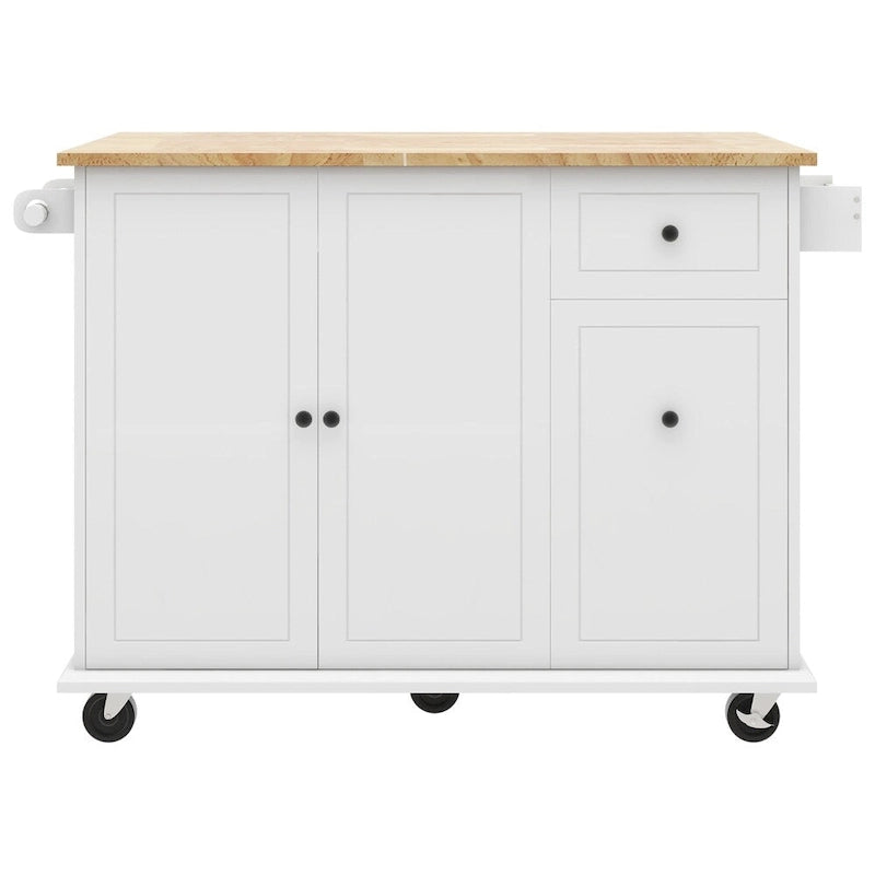 Desserte de cuisine roulante avec étagère de rangement interne et armoire coulissante