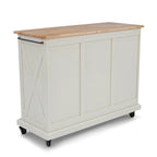 Desserte de cuisine en bois blanc cassé  - 45 x 36 x 16