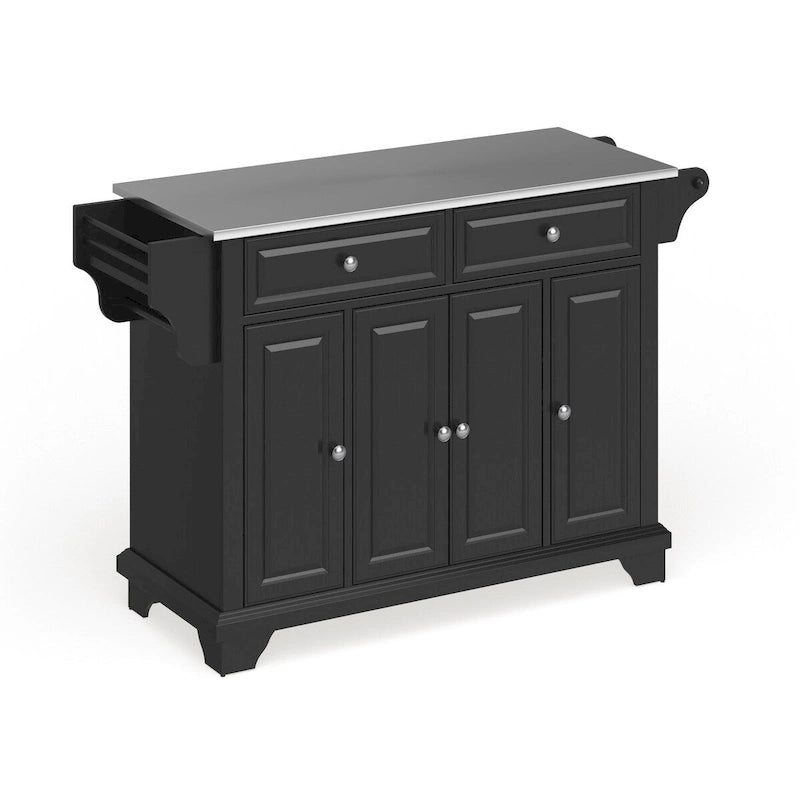 Dessus en acier inoxydable Îlot de cuisine/chariot pleine grandeur - 45,7 P x 130,8 L x 91,4 H cm