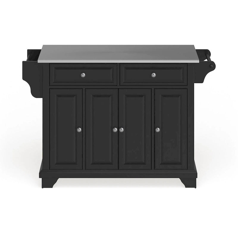 Dessus en acier inoxydable Îlot de cuisine/chariot pleine grandeur - 45,7 P x 130,8 L x 91,4 H cm