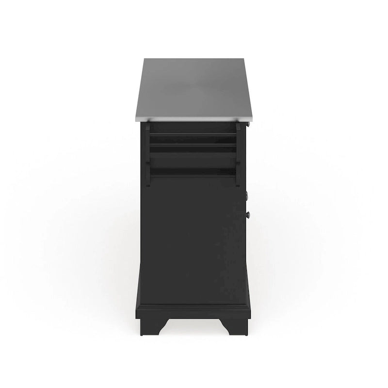 Dessus en acier inoxydable Îlot de cuisine/chariot pleine grandeur - 45,7 P x 130,8 L x 91,4 H cm