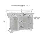Dessus en acier inoxydable Îlot de cuisine/chariot pleine grandeur - 45,7 P x 130,8 L x 91,4 H cm