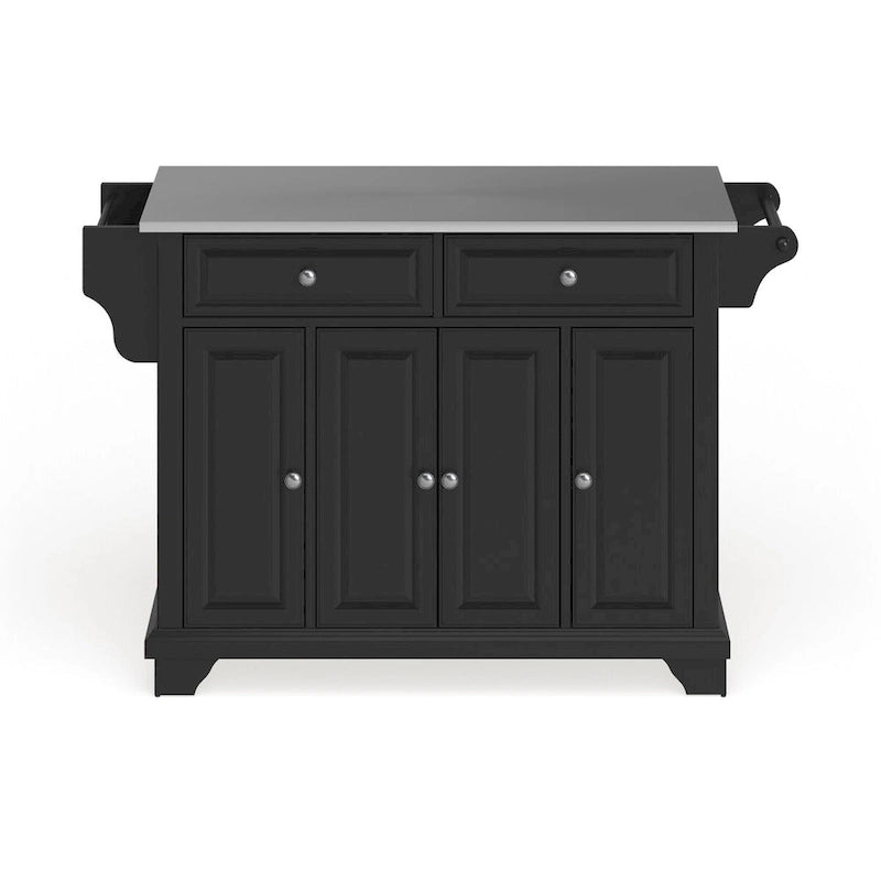 Dessus en acier inoxydable Îlot de cuisine/chariot pleine grandeur - 45,7 P x 130,8 L x 91,4 H cm