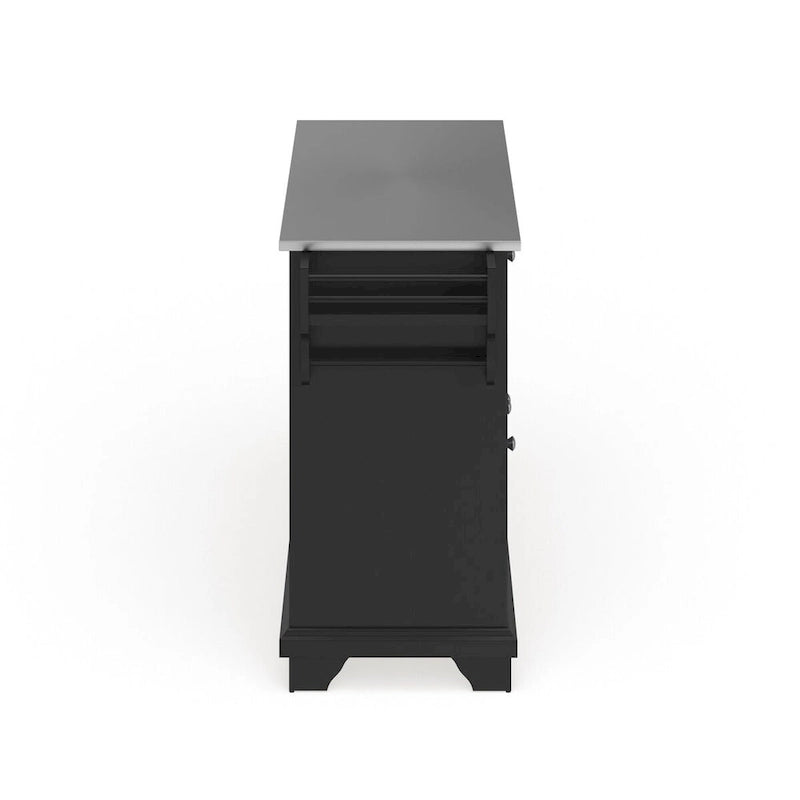 Dessus en acier inoxydable Îlot de cuisine/chariot pleine grandeur - 45,7 P x 130,8 L x 91,4 H cm