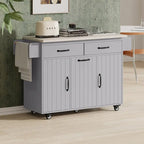 Îlot de cuisine avec meuble de rangement pour poubelle