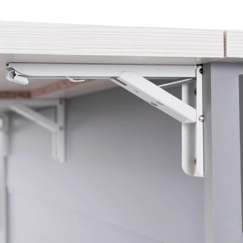 Îlot de cuisine avec meuble de rangement pour poubelle