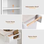 Îlot de cuisine avec meuble de rangement pour poubelle